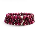 Remedywala Magenta Tiger Eye Bracelet