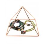 Meditation Brass Pyramid for Healing, Brass Charging Pyramid – Charge Your Healing Crystals and Stones (23 cm)