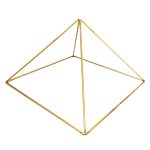 Meditation Brass Pyramid for Healing, Brass Charging Pyramid – Charge Your Healing Crystals and Stones (23 cm)