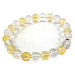 Citrine Sphatik Clear Quartz Bracelet