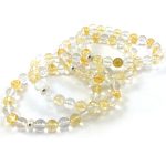 Citrine Sphatik Clear Quartz Bracelet