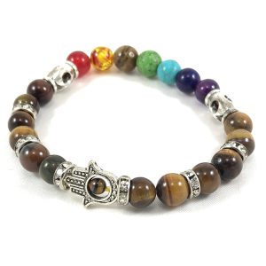 Tiger Eye 7 Chakra Multicolor Bracelet