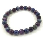 Remedywala Amethyst Lapis Combination Bracelet