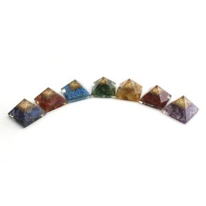 7 Chakra Orgone Pyramid Set