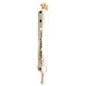 Selenite 7 Chakra Wand