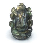 Lovely Labradorite Ganesha Statue with Purple Flash -5