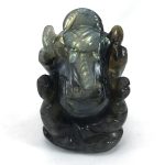 Lovely Labradorite Ganesha Statue with Purple Flash -6