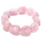 Energised Rose Quartz Bracelet (Round Tumbled)