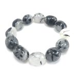 Energised Routiled Quartz Bracelet (Tumbled)