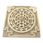 Energized Wooden Sriparni Sri Yantra Plate (6 Inch App)