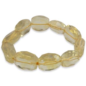 Energised Yellow Opalite Bracelet (Faceted Tumbled)