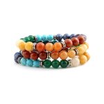 Seven Chakra Combination Bracelet 8mm