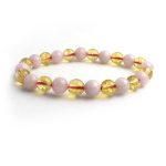 Citrine Rose Quartz Bracelet 8mm