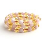 Citrine Rose Quartz Bracelet 8mm