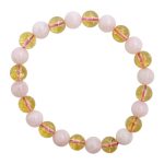 Citrine Rose Quartz Bracelet 8mm