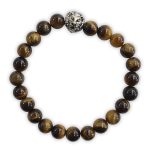 Tiger Eye with Charm Bracelet 8mm