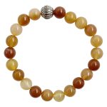 Carnelian with Charm Bracelet 8mm