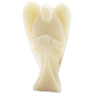 Yellow Jade Stone Angel (3 Inch)