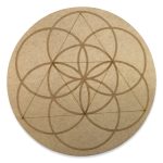 Flower of Life Crystal Grid Plate (10 Inch Approx)