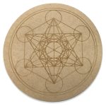 Sacred Geometry Boho Feminine Divinity Magos Circle Crystal Grid Plate (10 Inch Approx)