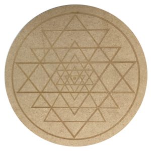 Sriyantra Sacred Geometry Crystal Grid Plate (10 Inch Approx)