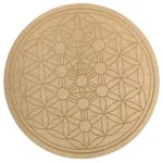 Flower of Life Tree of Life Crystal Grid Plate (10 Inch Approx)