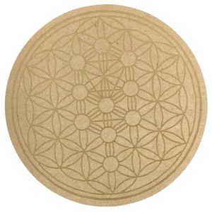 Flower of Life Tree of Life Crystal Grid Plate (10 Inch Approx)