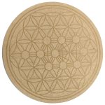 Flower of Life Tree of Life Crystal Grid Plate (10 Inch Approx)