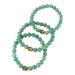 Amazonite with Buddha Charm Bracelet 8mm