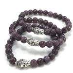 Lepidolite with Charm Bracelet 8mm