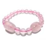 Rose Quartz Bracelet (Two Big Beads)