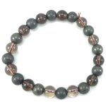 Pyrite and Smoky Quartz Combination Bracelet