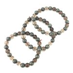 Pyrite and Smoky Quartz Combination Bracelet