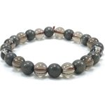 Pyrite and Smoky Quartz Combination Bracelet