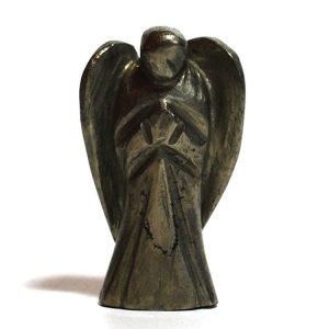 Golden Pyrite Stone Angel (3 Inch)