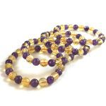 Citrine Amethyst Combination Bracelet