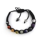 7 Chakra Stones Thread Bracelet 8mm AAA Grade