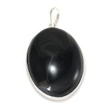 Black Banded Agate Pendant