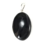 Black Banded Agate Pendant