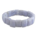 Blue Lace Bracelet (Square Shape Tumbled)