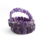 Amethyst Bracelet (Diamond Cut Tumble)