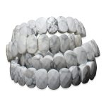 Howlite Bracelet (Diamond Cut Tumble)