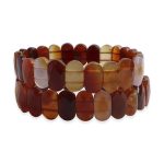 Carnelian Bracelet (Diamond Cut Tumble)