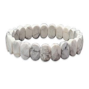 Howlite Bracelet (Diamond Cut Tumble)