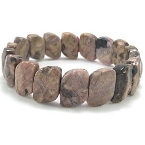 Rhodonite Bracelet (Diamond Cut Tumbled)