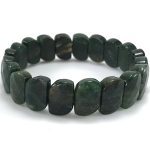 Green Jade Bracelet (Diamond Cut Tumbled)