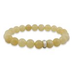 Yellow Calcite Bracelet 8mm single Bracelet, Yellow Calcite Stone, Yellow color.