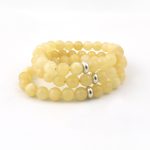 Yellow Calcite Bracelet 8mm single Bracelet, Yellow Calcite Stone, Yellow color.