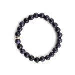 Blue Goldstone Bracelet 8mm single Bracelet, Blue Goldstone stone, Blue color