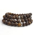 Bodhi Beads Bracelet 8mm single Bracelet, Bodhi Wood Beads, Brown Wood color